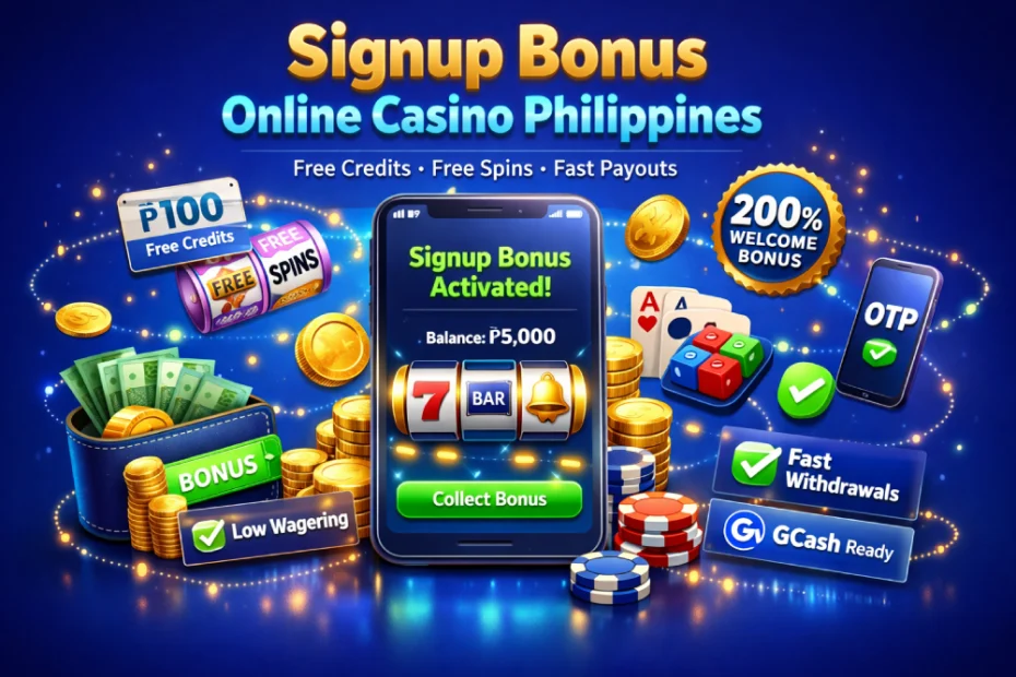 signup bonus online casino philippines