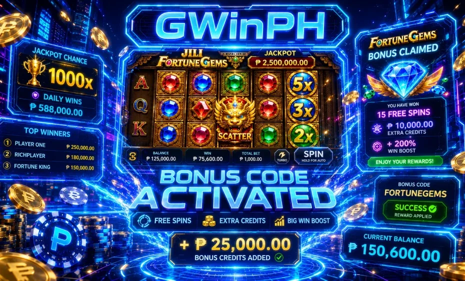 jili fortune gems bonus code gwinphl
