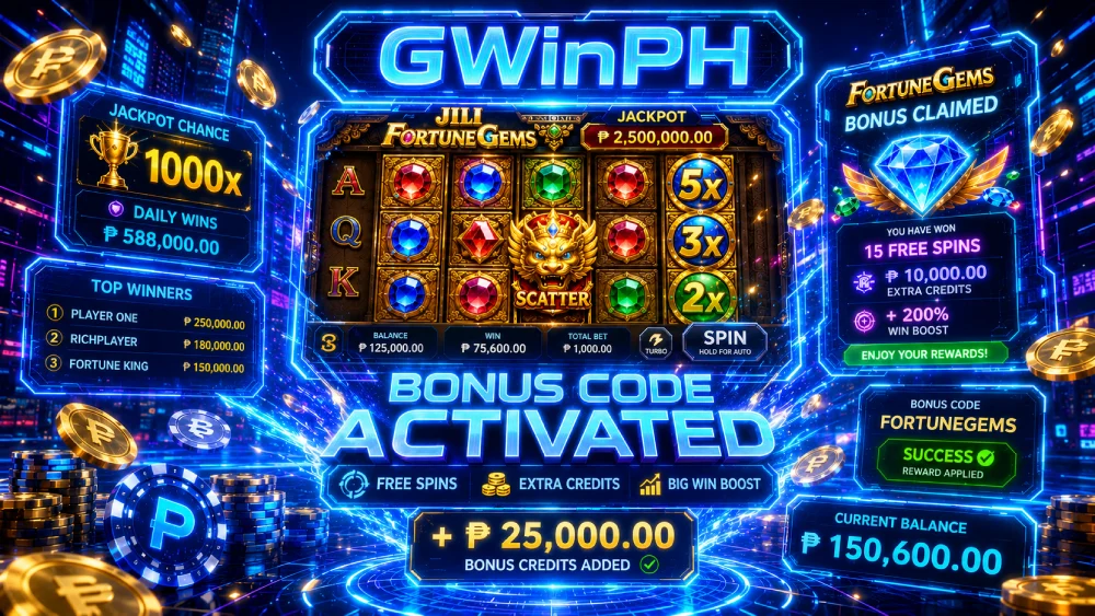 jili fortune gems bonus code gwinphl